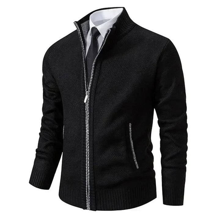 Premium Zip-Strickjacke
