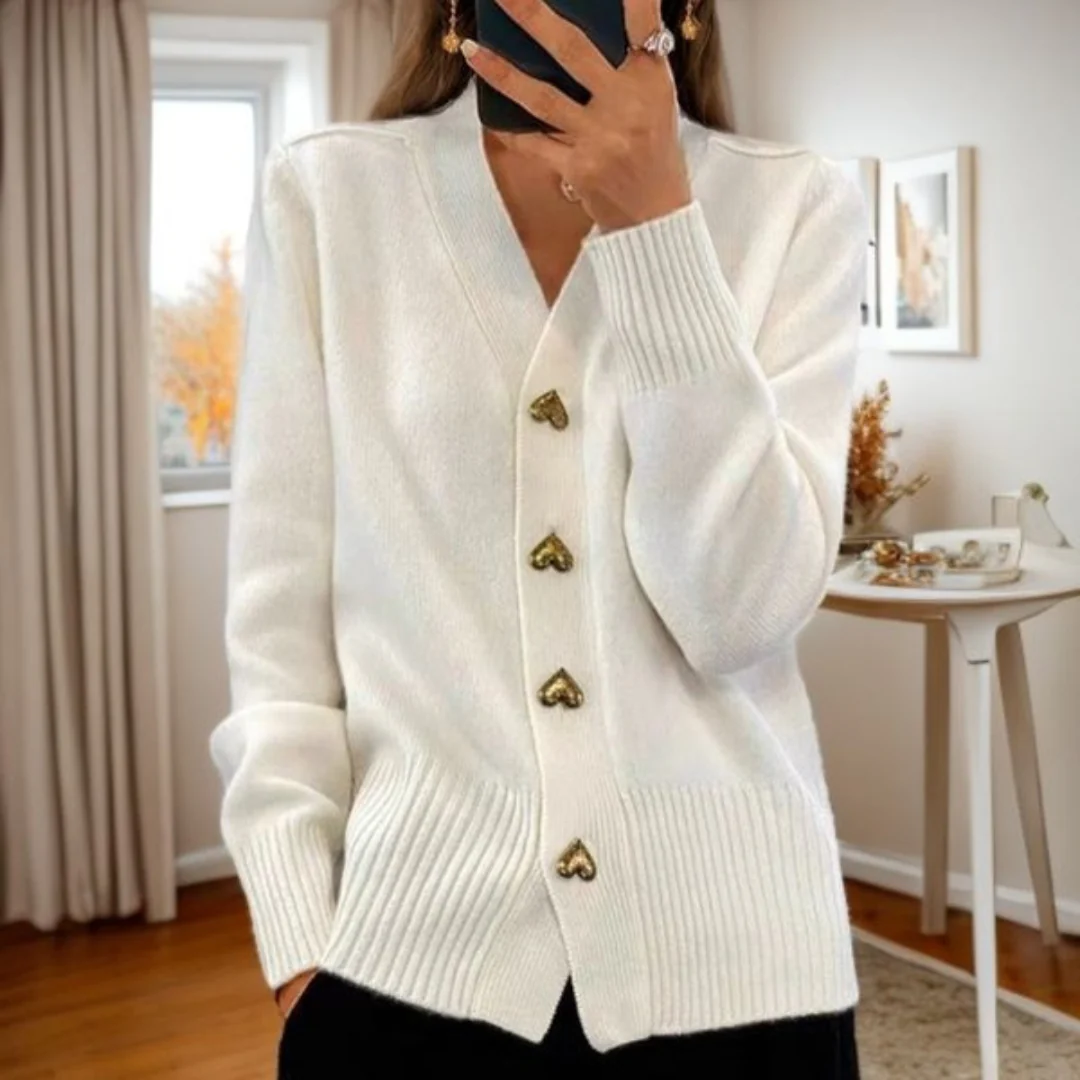 Cardigan mit V-Ausschnitt