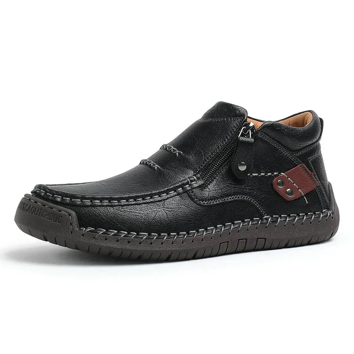 Robuster Casual-Slipper mit Seitenreißverschluss