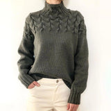 Petra – Pullover mit Zopf-Passe