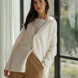 Jutta – Strickjacke in A-Linie