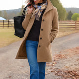 Ines – Kurzmantel in Camel