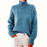Petra – Pullover mit Zopf-Passe