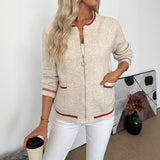 Ruth – Strickjacke im Blouson-Stil