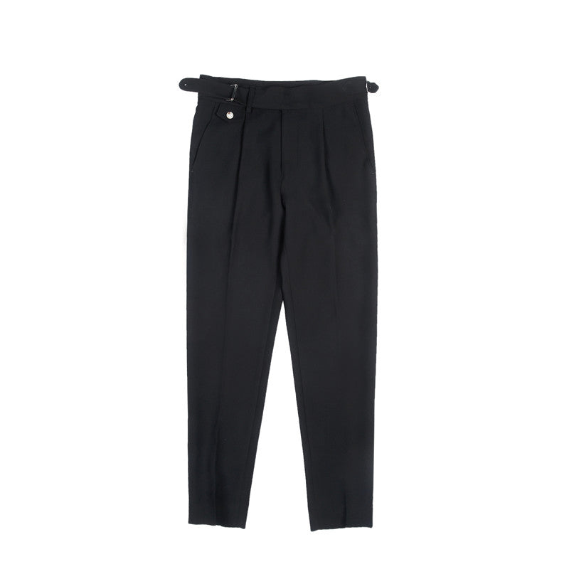 Sartoriale High-Waist Anzughose in Schwarz