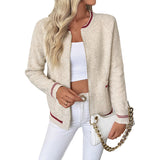 Ruth – Strickjacke im Blouson-Stil