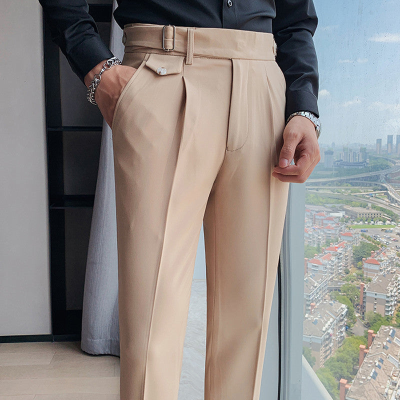 Sartoriale High-Waist Anzughose in Schwarz