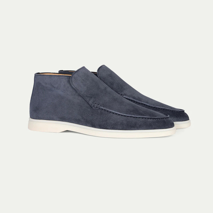 Premium Veloursleder Slip-On in Greige