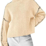 Ute – Pullover mit Ziernähten