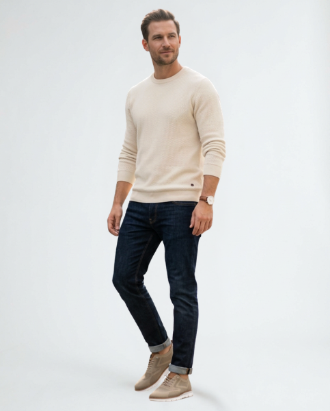 Schwarze Knit-Sneaker mit flexibler weißer Sohle