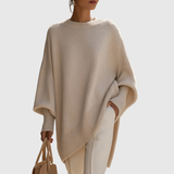 Cindy – Longpullover im Poncho-Stil