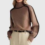 Donna – Rollkragenpullover mit Paspeln