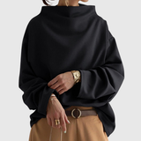 Herta – Oversize-Shirt mit Trichterkragen