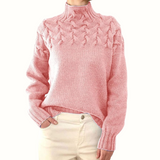 Petra – Pullover mit Zopf-Passe