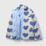Vea – Teddyjacke mit Herz-Print