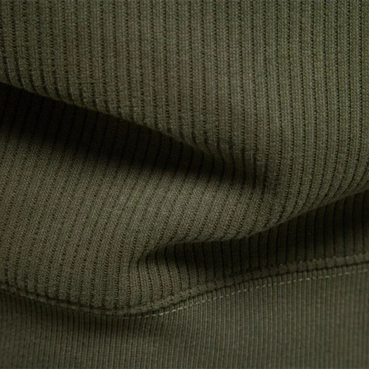 Grauer Troyer-Pullover mit halbem Reißverschluss
