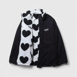Vea – Teddyjacke mit Herz-Print