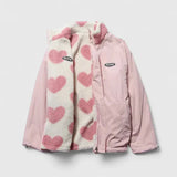 Vea – Teddyjacke mit Herz-Print