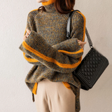 Senta – Melange-Pullover mit Rollkragen
