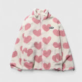 Vea – Teddyjacke mit Herz-Print
