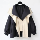 Lilian - Lässige Jacke mit XL-Kragen