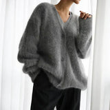 Mechthild – Flauschige Strickjacke
