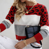 Solveig - Pullover mit Leo-Detail