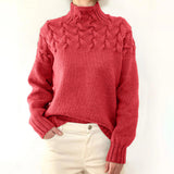 Petra – Pullover mit Zopf-Passe