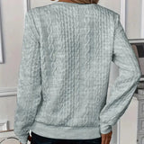 Hannelore – Sweatshirt mit Zopf-Prägung