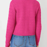 Bernadette – Strickjacke in Petrol