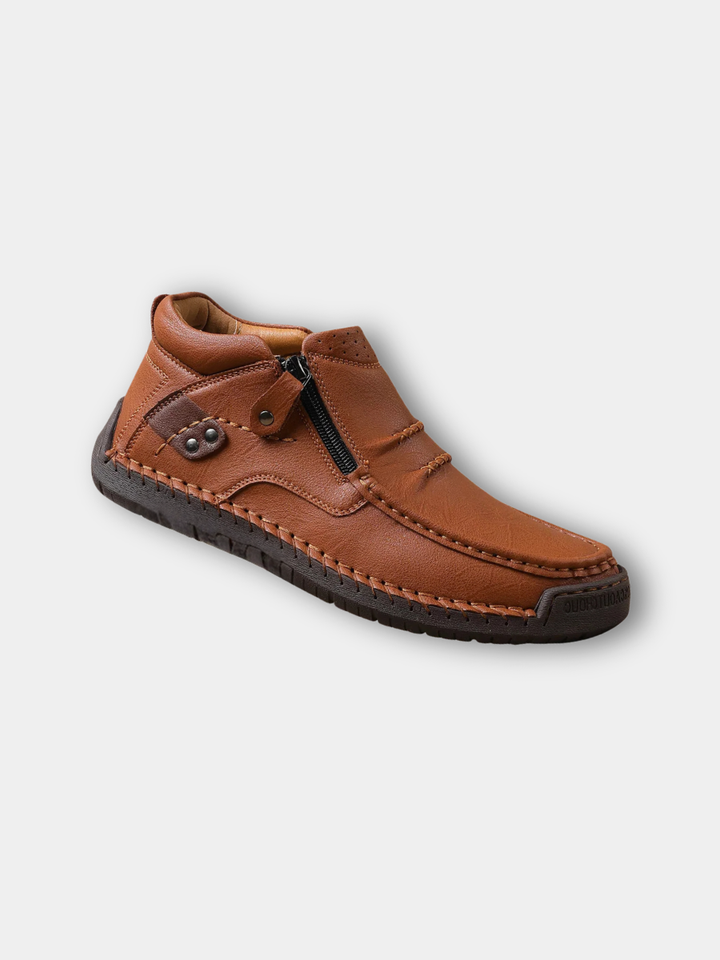 Robuster Casual-Slipper mit Seitenreißverschluss