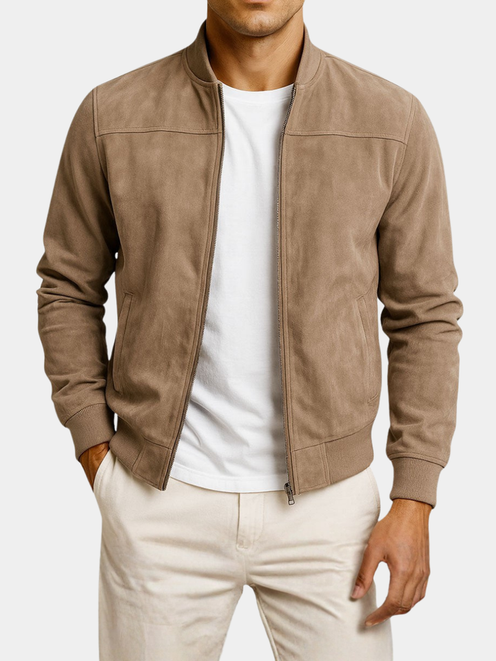 Premium Suede Bomberjacke