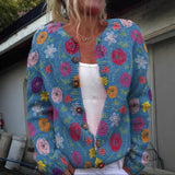 Lotte - Strickjacke im Fair-Isle-Stil