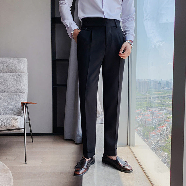 Sartoriale High-Waist Anzughose in Weiß