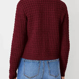 Bernadette – Strickjacke in Petrol