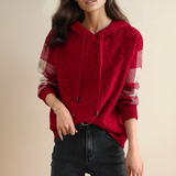 Emily – Kapuzenpullover aus Zopfstrick
