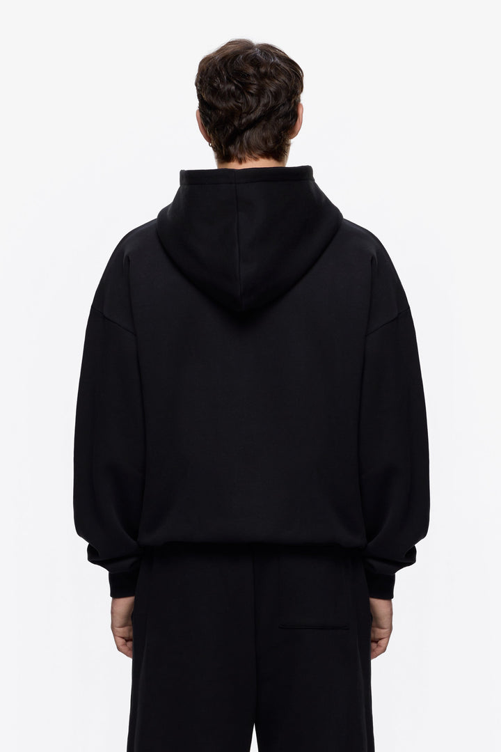 Minimalistische Sweatjacke in Schwarz