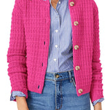 Bernadette – Strickjacke in Petrol