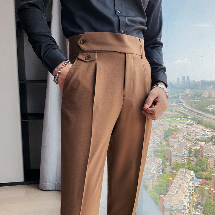 Sartoriale High-Waist Anzughose in Weiß