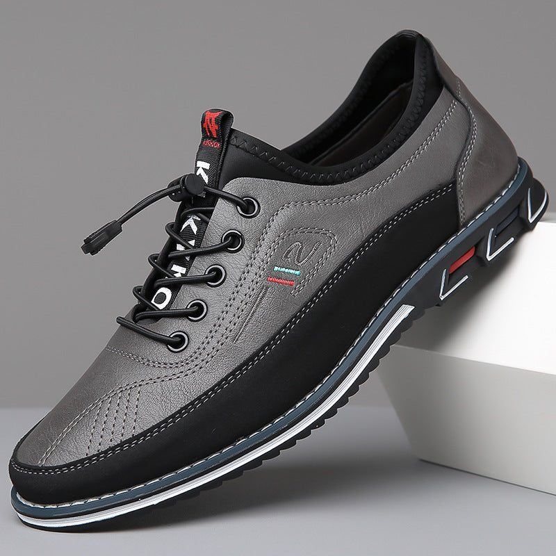 Zweifarbiger Casual-Sneaker mit Schnellschnürsystem