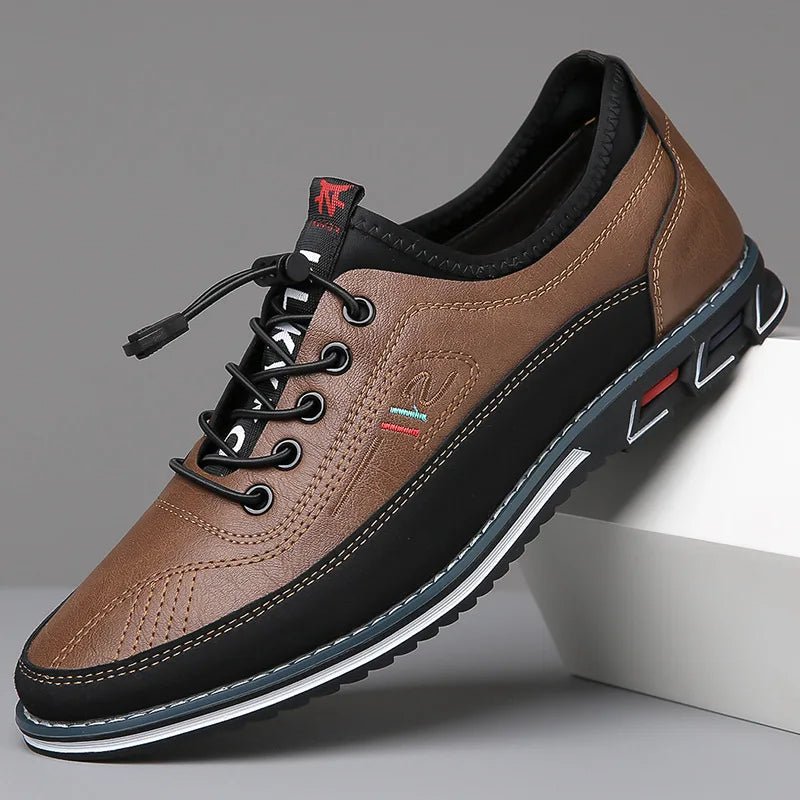 Zweifarbiger Casual-Sneaker mit Schnellschnürsystem