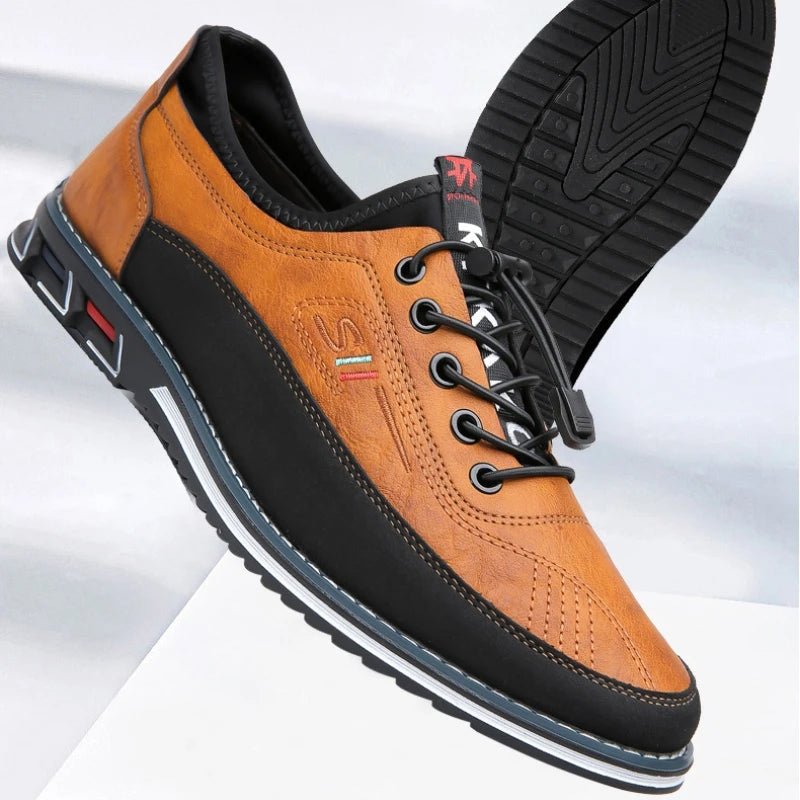 Zweifarbiger Casual-Sneaker mit Schnellschnürsystem