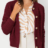 Bernadette – Strickjacke in Petrol