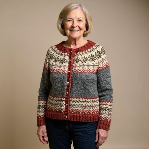 Tove – Strickjacke im Norweger-Stil