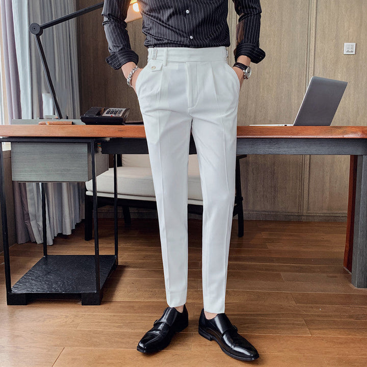 Sartoriale High-Waist Anzughose in Schwarz
