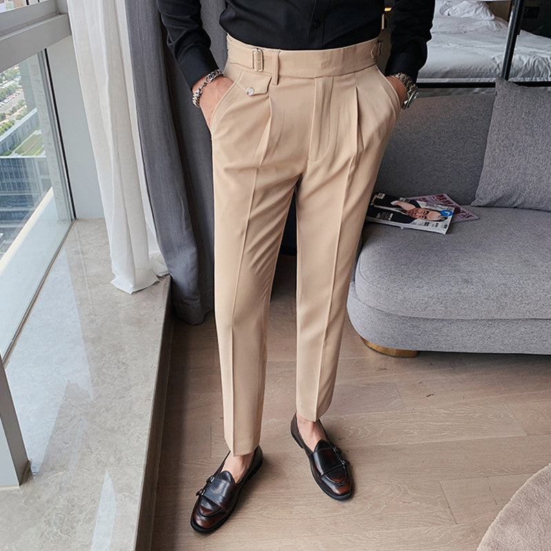 Sartoriale High-Waist Anzughose in Schwarz