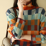 Andrea - Pullover mit Farbkaros