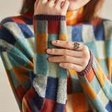Andrea - Pullover mit Farbkaros