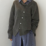Nele – Asymmetrische Strickjacke