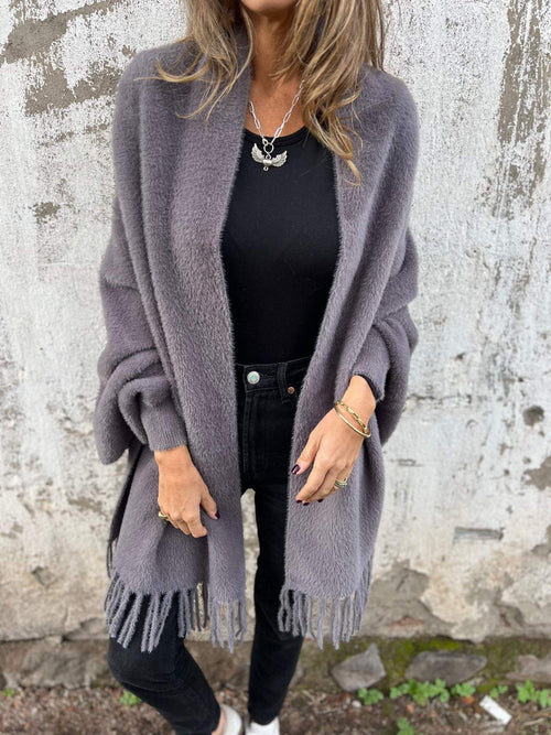 Cosima – Schalcardigan mit Fransen
